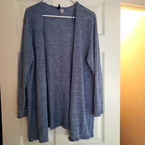 H&M blue cardigan pullover sweater